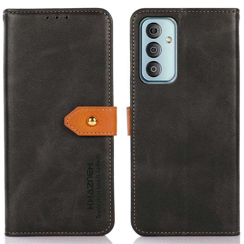 Flip Cover Samsung Galaxy M13 Gyldne Lås Khazneh