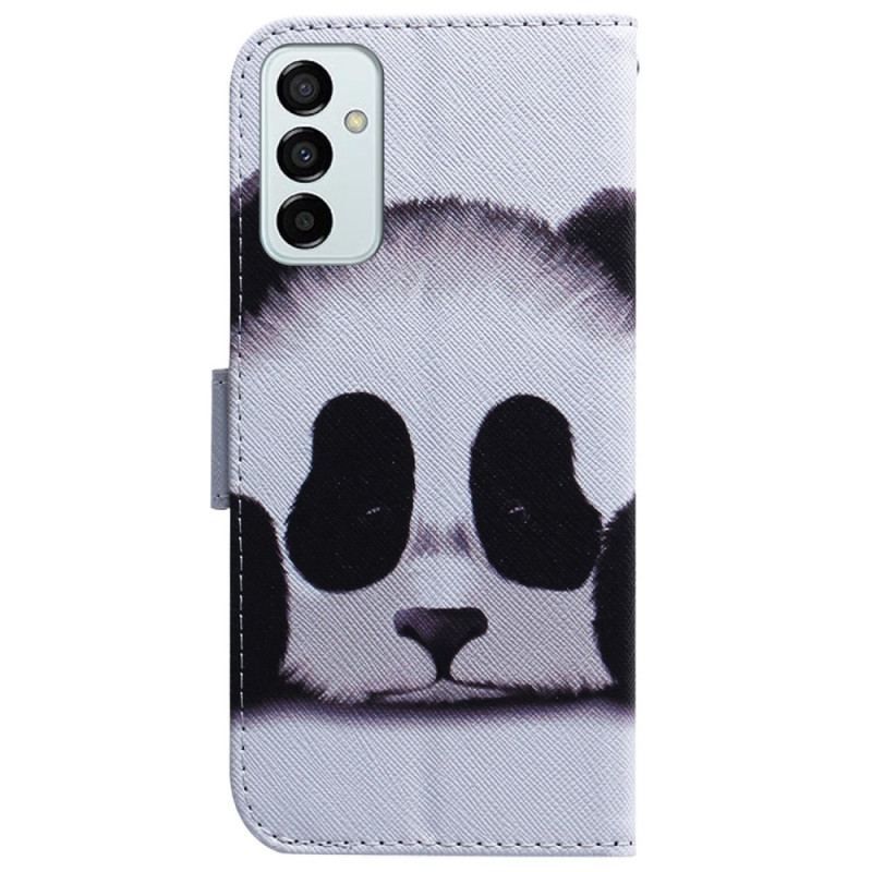 Flip Cover Samsung Galaxy M13 Med Snor Strappy Panda