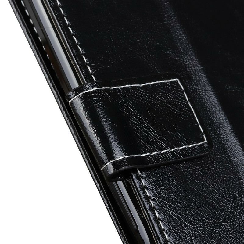 Flip Cover Samsung Galaxy S20 Plus / S20 Plus 5G Skinnende Og Sømme