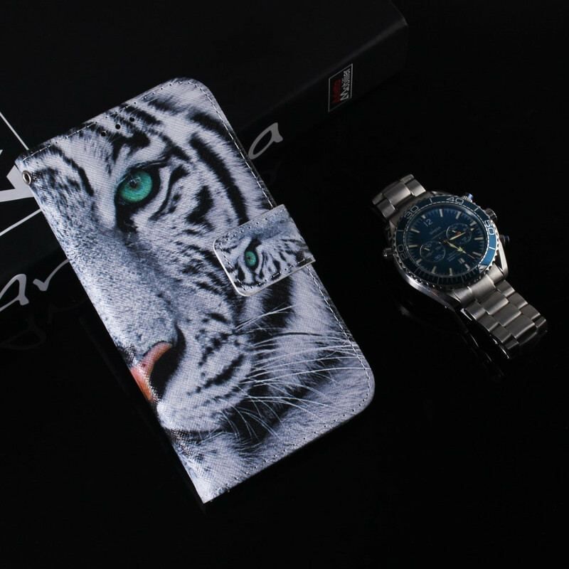 Flip Cover Samsung Galaxy S20 Plus / S20 Plus 5G Tiger Ansigt