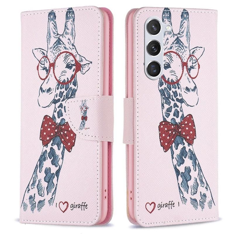 Flip Cover Samsung Galaxy S23 5G Brainy Giraf