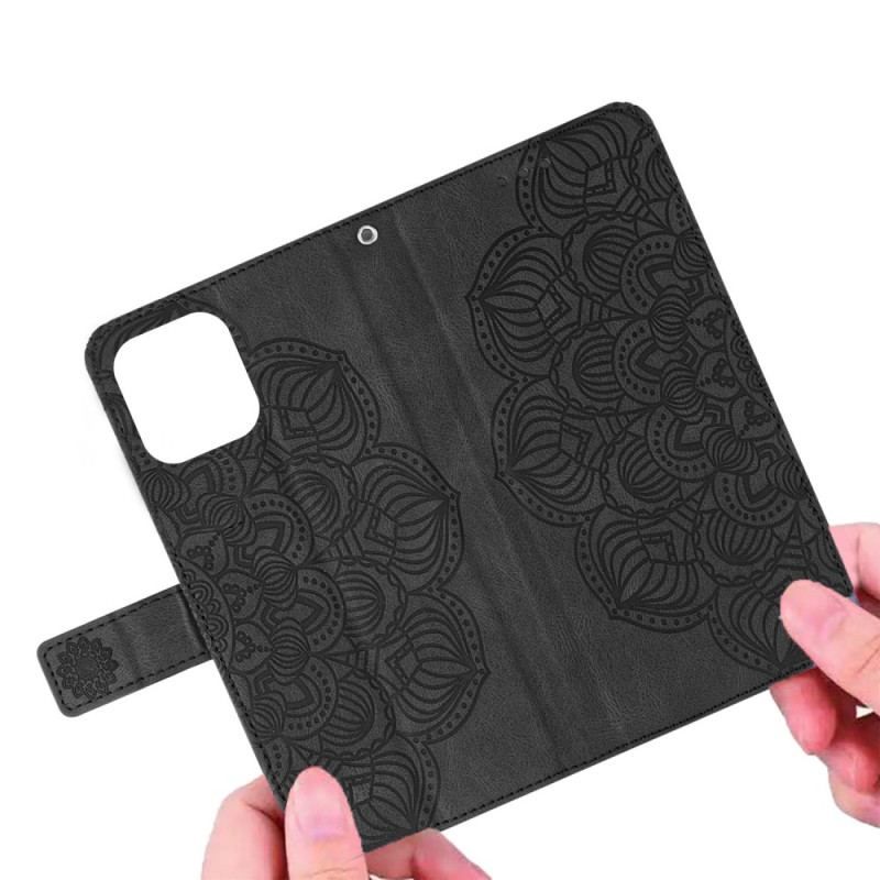 Flip Cover Samsung Galaxy S23 5G Med Snor Strappy Mandala