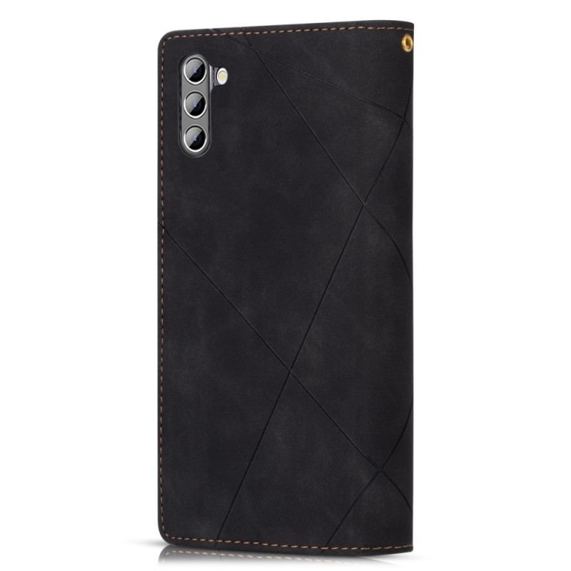 Flip Cover Samsung Galaxy S23 5G Punge Etui Med Snor Pung Med Fuld Rem