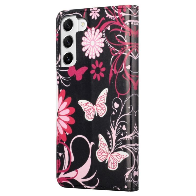 Flip Cover Samsung Galaxy S23 5G Smukke Sommerfugle