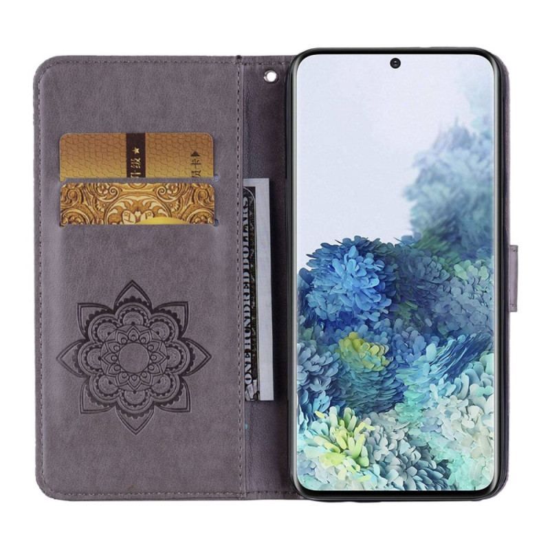 Flip Cover Samsung Galaxy S23 5G Ugle Mandala Og Charm