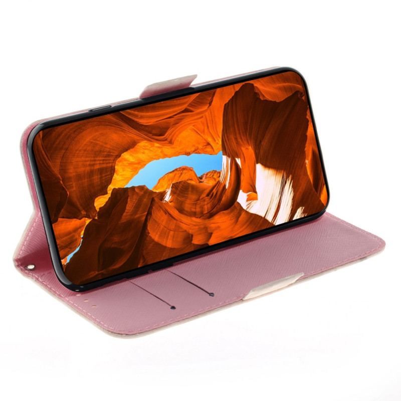 Flip Cover Samsung Galaxy S23 Ultra 5G Med Snor Strappy Pumpe