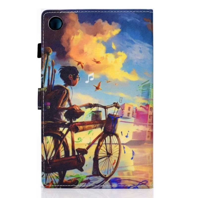 Flip Cover Samsung Galaxy Tab A8 (2021) Cykel Kunst