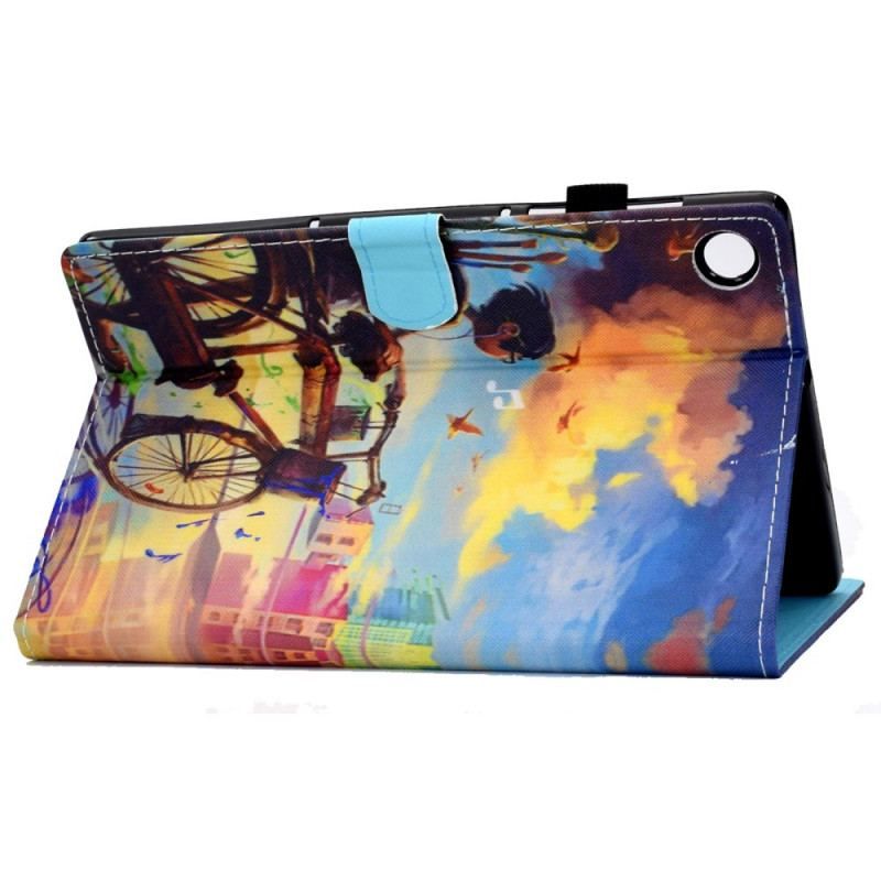 Flip Cover Samsung Galaxy Tab A8 (2021) Cykel Kunst