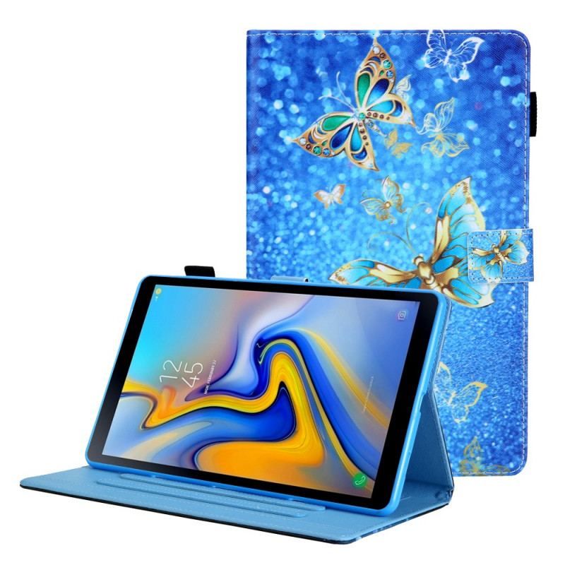 Flip Cover Samsung Galaxy Tab A8 (2021) Farverige Sommerfugle