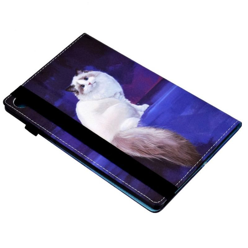 Flip Cover Samsung Galaxy Tab A8 (2021) Hvid Kat