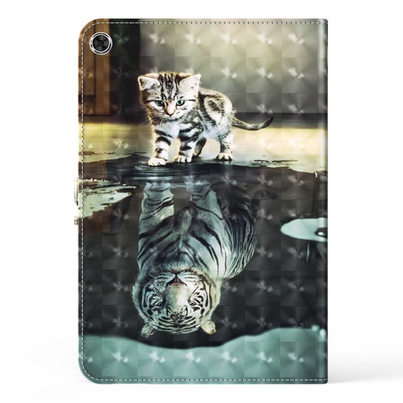 Flip Cover Samsung Galaxy Tab A8 (2021) Light Spot Cat's Dream