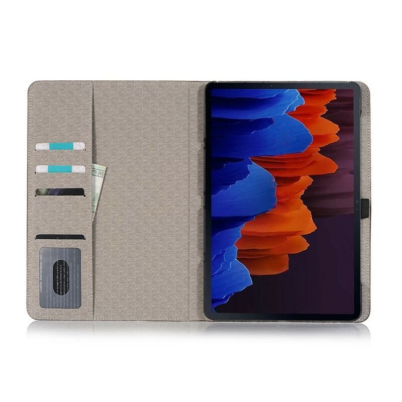 Flip Cover Samsung Galaxy Tab S8 Plus / Tab S7 Plus Krokodillehudseffekt