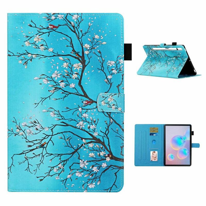 Flip Cover Samsung Galaxy Tab S8 / Tab S7 Blomstrende Grene