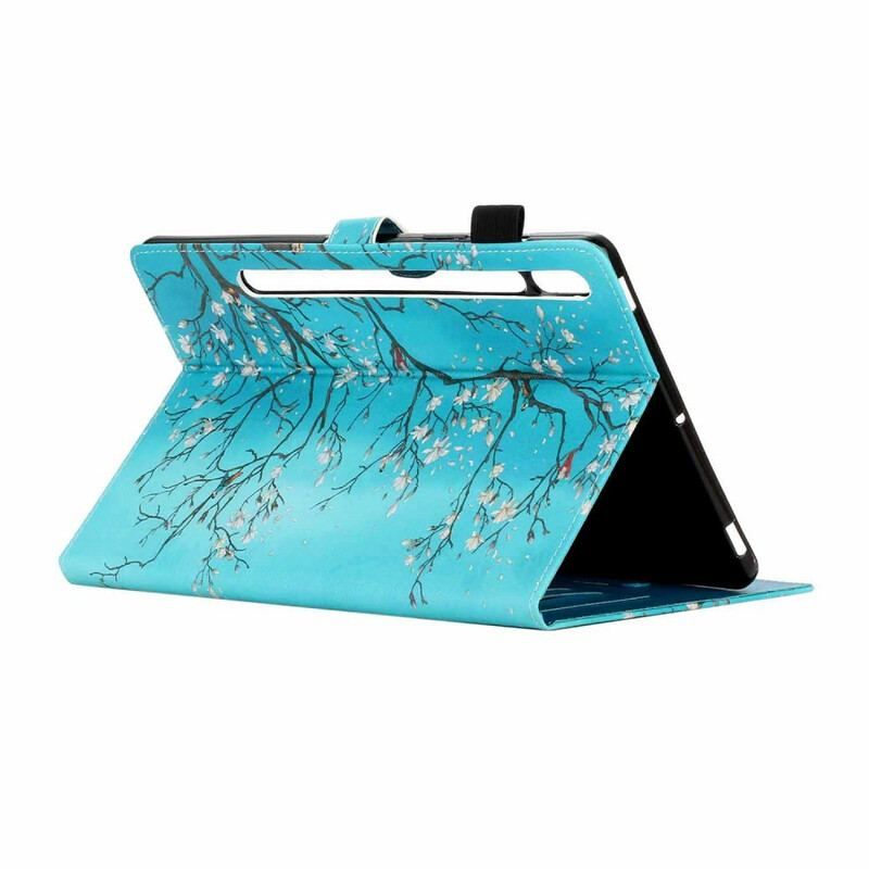 Flip Cover Samsung Galaxy Tab S8 / Tab S7 Blomstrende Grene