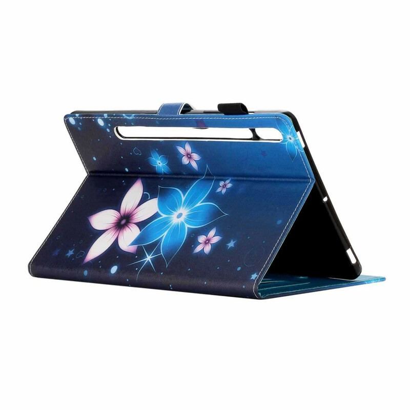 Flip Cover Samsung Galaxy Tab S8 / Tab S7 Blomstret