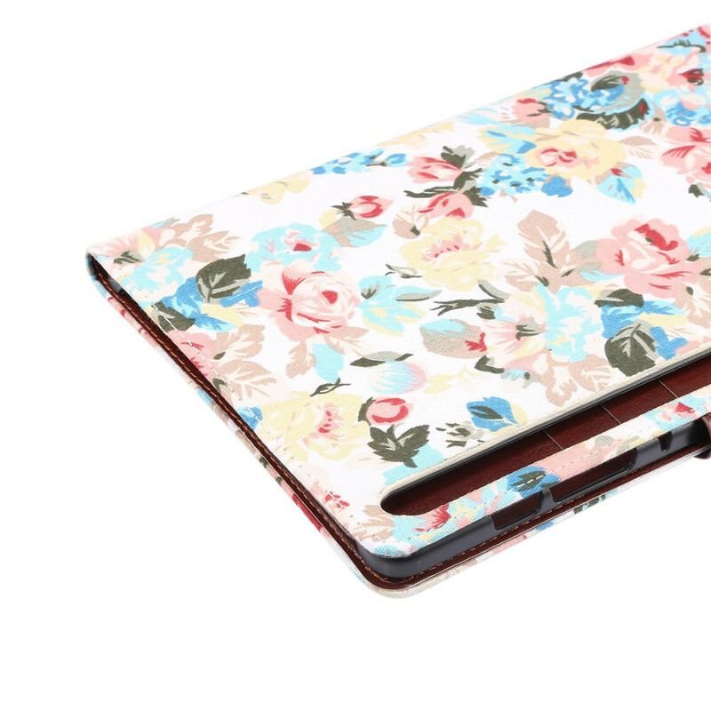 Flip Cover Samsung Galaxy Tab S8 / Tab S7 Frihedsblomster