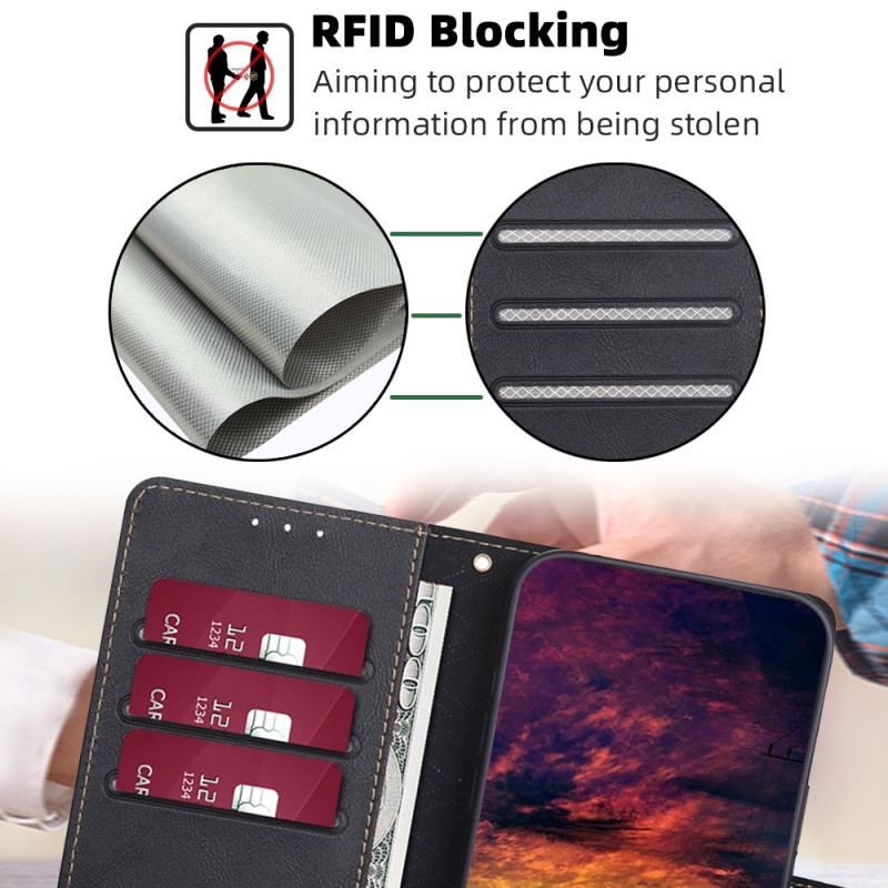 Flip Cover Vivo X90 Pro Klassisk Rfid