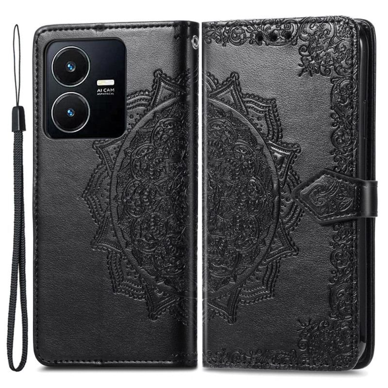 Flip Cover Vivo Y22s Barok-mandala