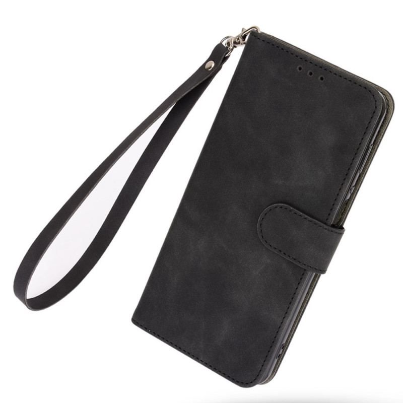 Flip Cover Vivo Y22s Med Snor Strappy Vintage Stil