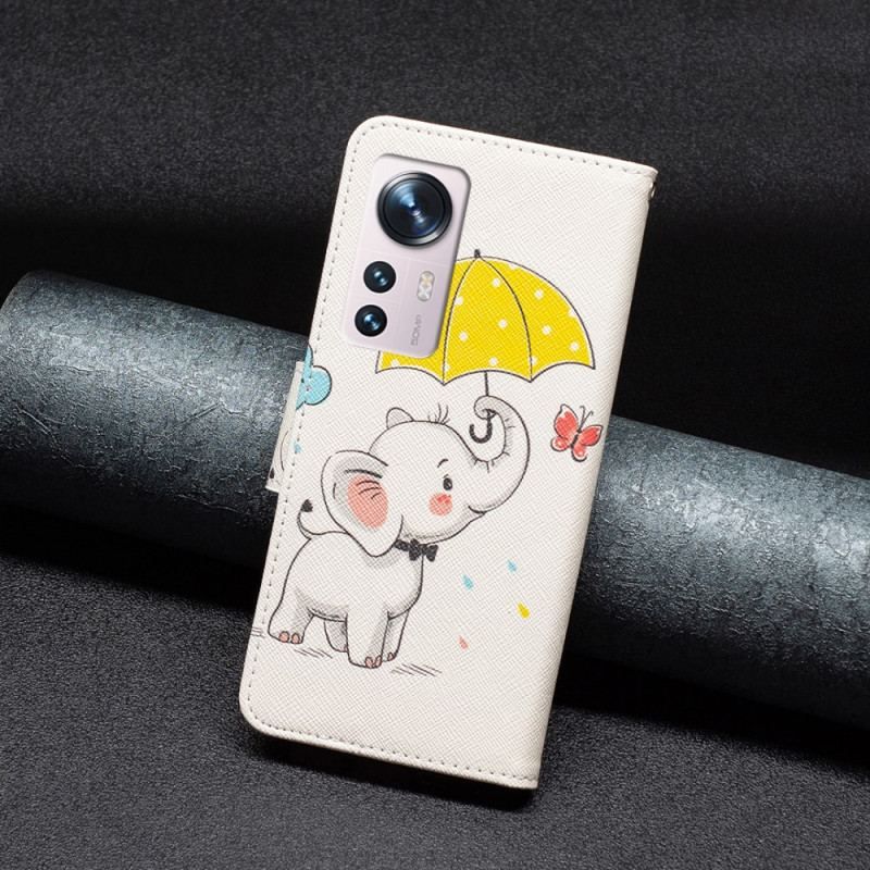 Flip Cover Xiaomi 12 / 12X Baby Elefant