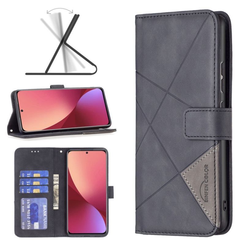 Flip Cover Xiaomi 12 / 12X Binfen Farvetrekanter