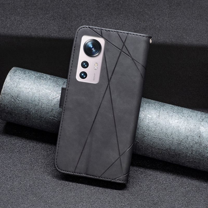 Flip Cover Xiaomi 12 / 12X Binfen Farvetrekanter