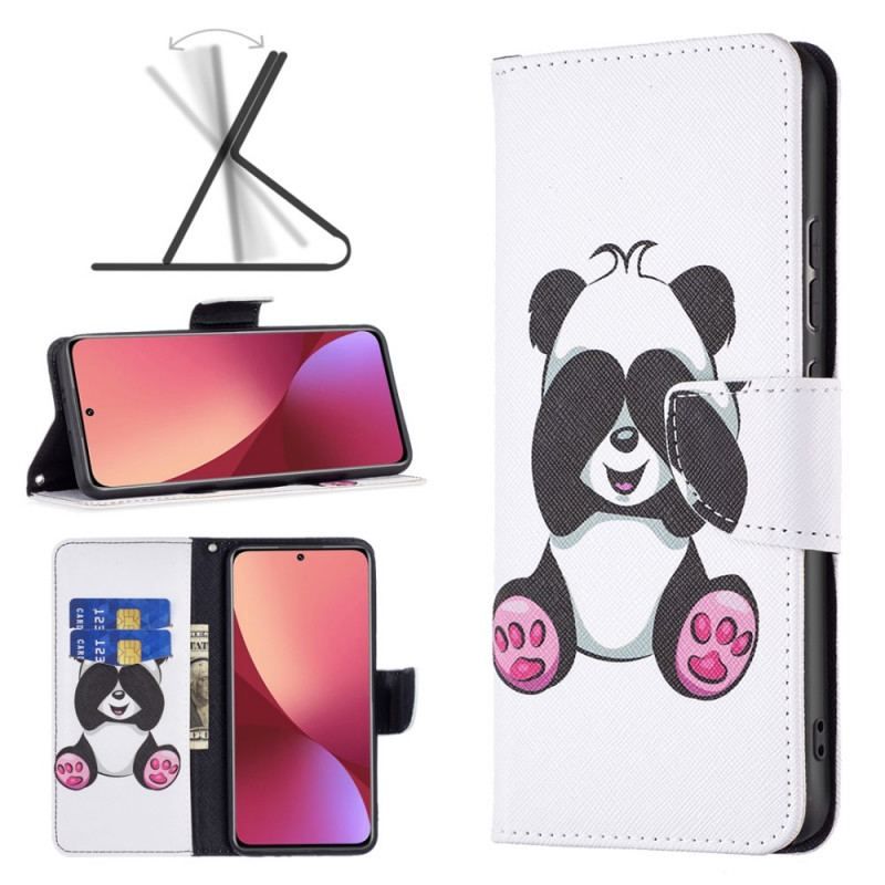 Flip Cover Xiaomi 12 / 12X Panda Sjov