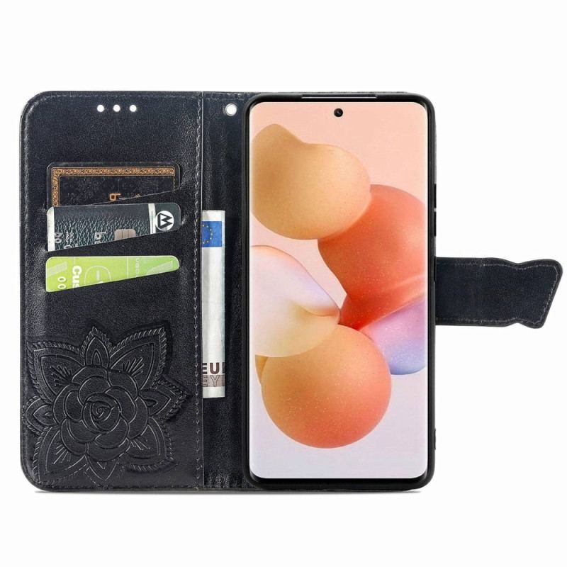 Flip Cover Xiaomi 12 Lite Barok Sommerfugl