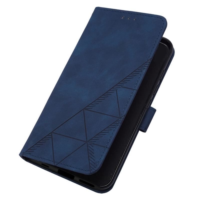 Flip Cover Xiaomi 12 Lite Trekanter Med Snor