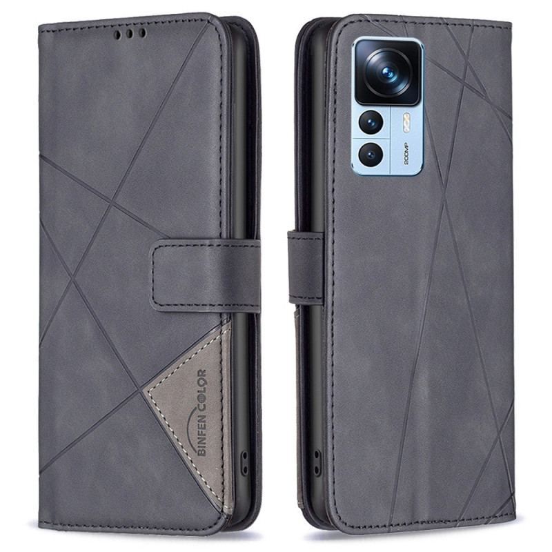 Flip Cover Xiaomi 12T / 12T Pro Binfen Farvetrekanter