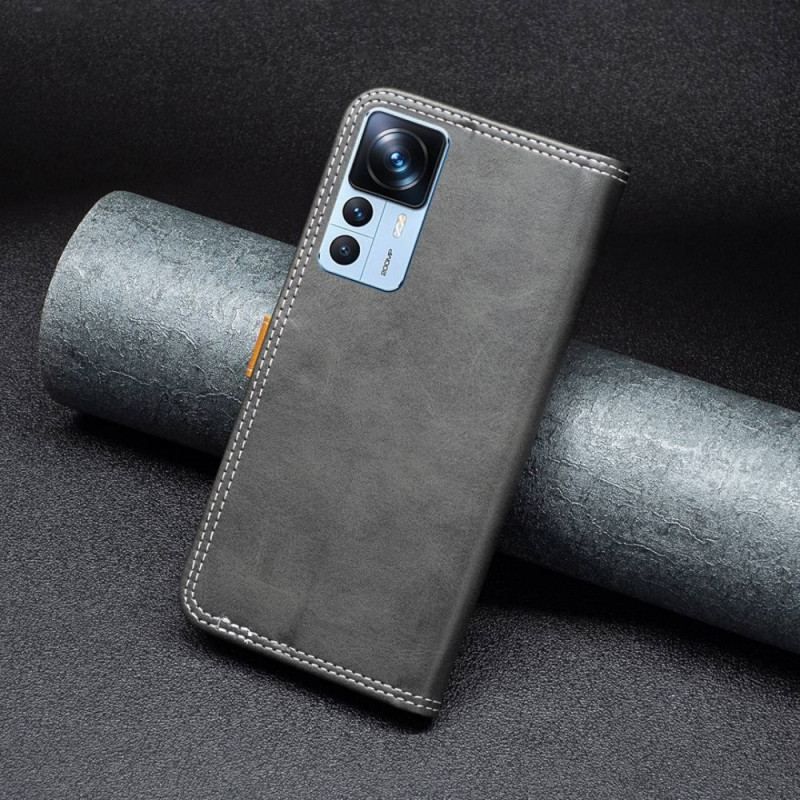 Flip Cover Xiaomi 12T / 12T Pro Vintage Binfen Farve