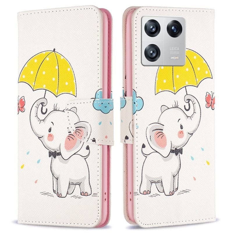 Flip Cover Xiaomi 13 Elefant Paraply