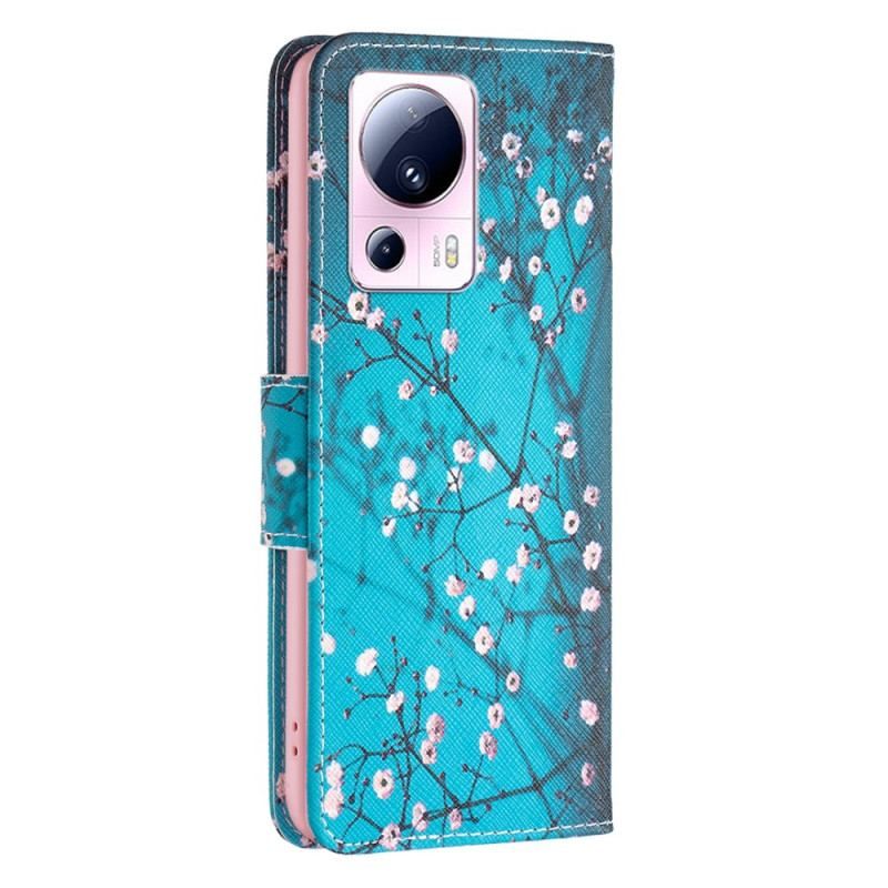 Flip Cover Xiaomi 13 Lite Blomstrende Grene