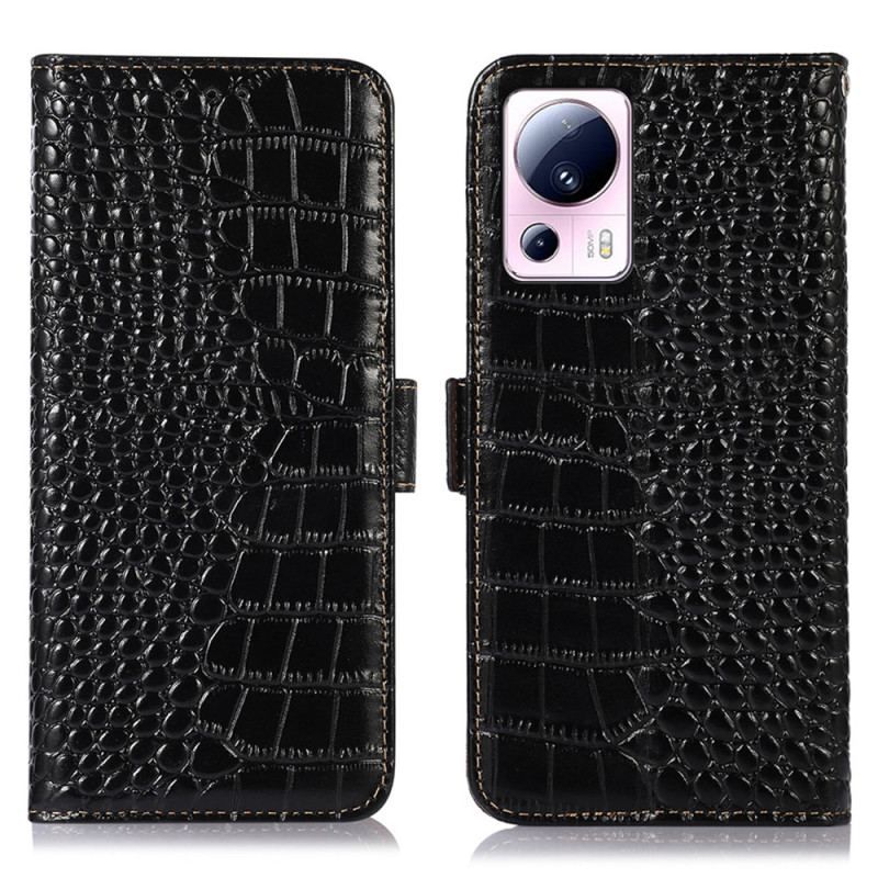 Flip Cover Xiaomi 13 Lite Crocodile Style Rfid