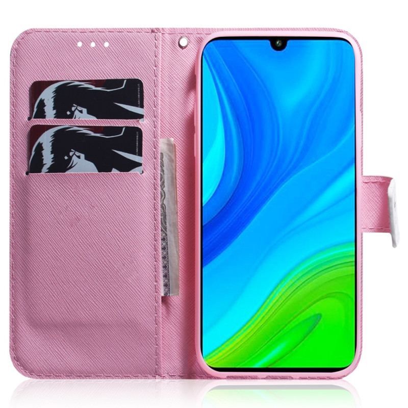 Flip Cover Xiaomi 13 Med Snor Strappy Rose Flower