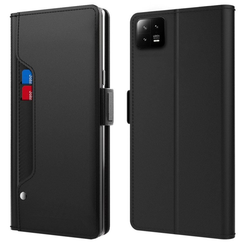 Flip Cover Xiaomi 13 Pro Aftageligt Spejl Og Kortholder