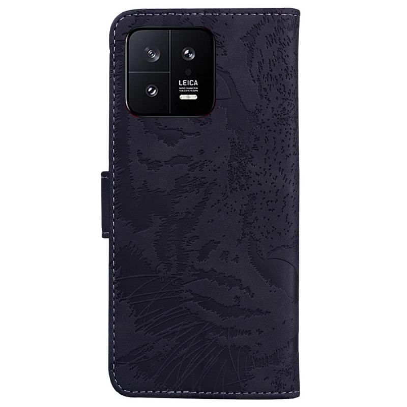 Flip Cover Xiaomi 13 Tiger Fodaftryk