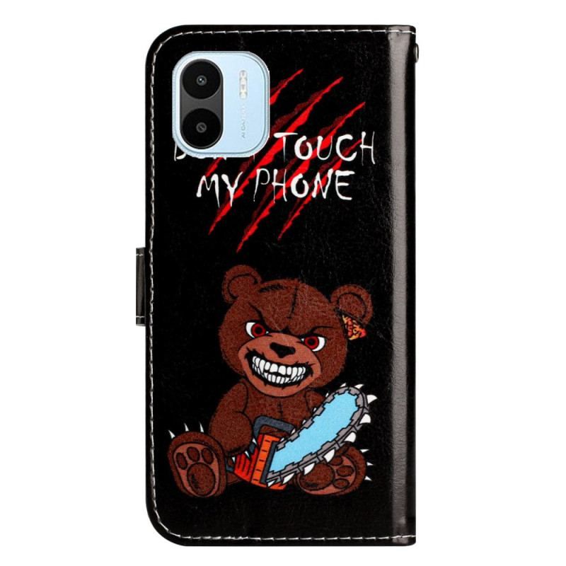 Flip Cover Xiaomi Redmi A1 Med Snor Rasende Thong Bear