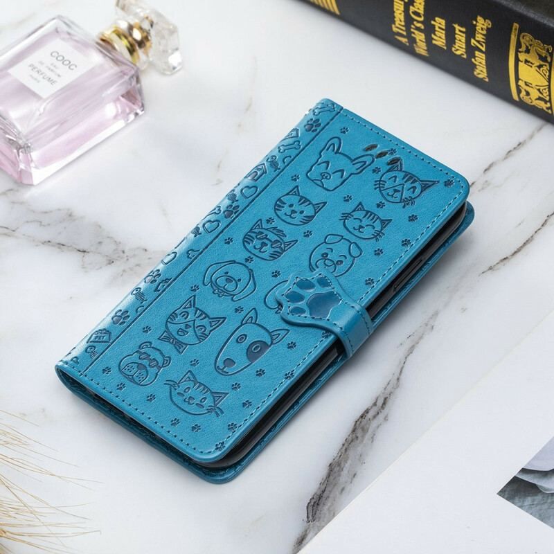 Flip Cover Xiaomi Redmi Note 10 5G Animerede Dyr