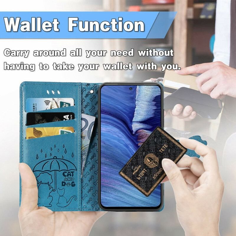 Flip Cover Xiaomi Redmi Note 10 5G Animerede Dyr