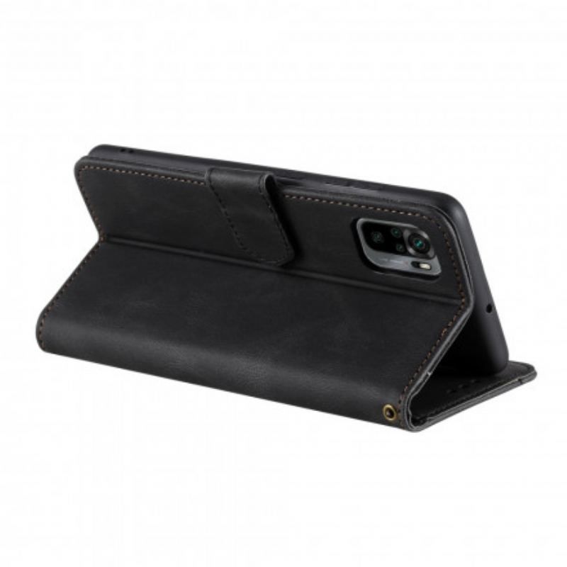 Flip Cover Xiaomi Redmi Note 10 5G Bicolor Nitter I Imiteret Læder