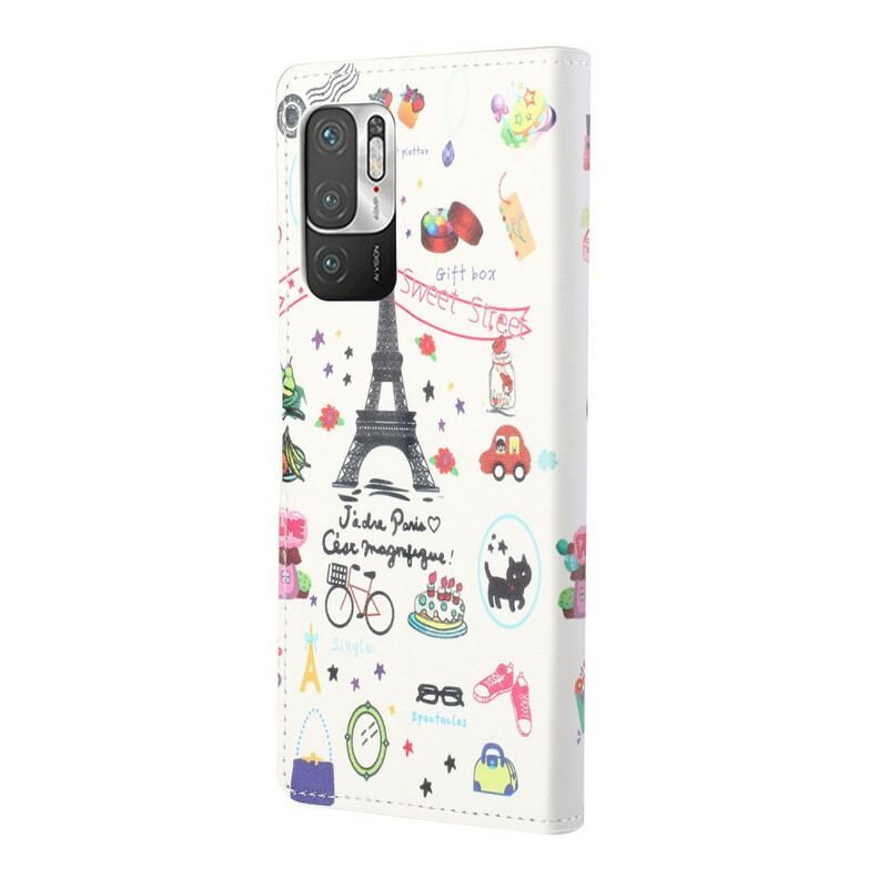 Flip Cover Xiaomi Redmi Note 10 5G Jeg Elsker Paris