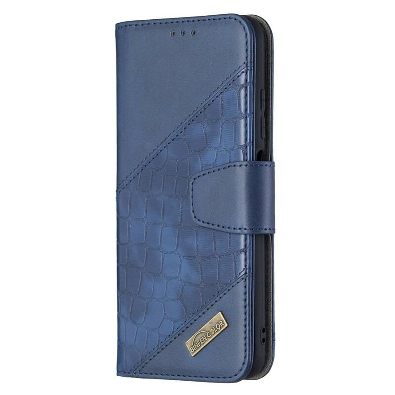 Flip Cover Xiaomi Redmi Note 10 5G Klassisk Krokodilleskindseffekt