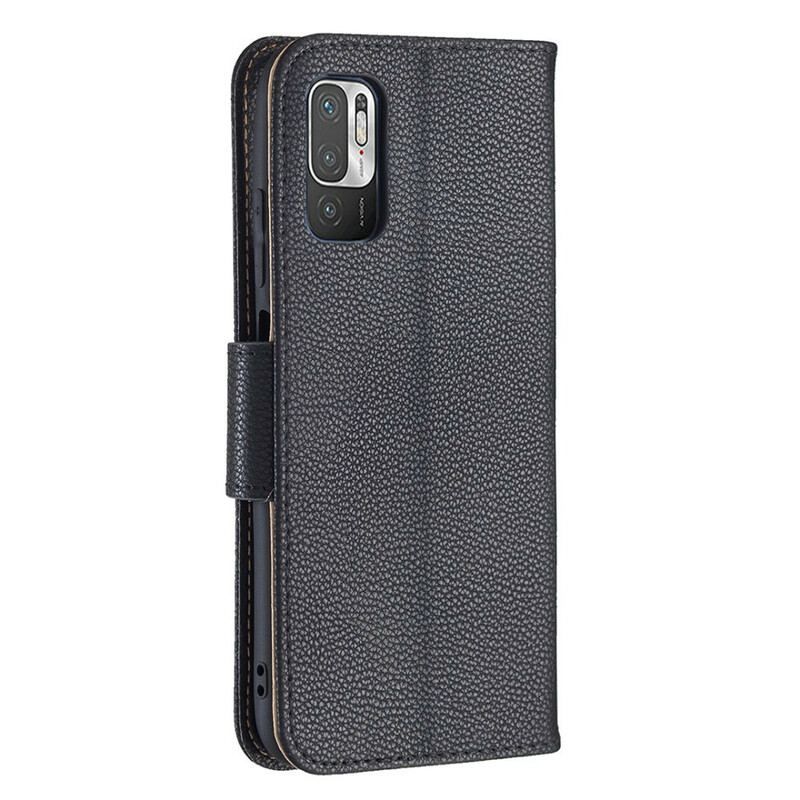 Flip Cover Xiaomi Redmi Note 10 5G Læder Cover Litchi Rabat Oblique