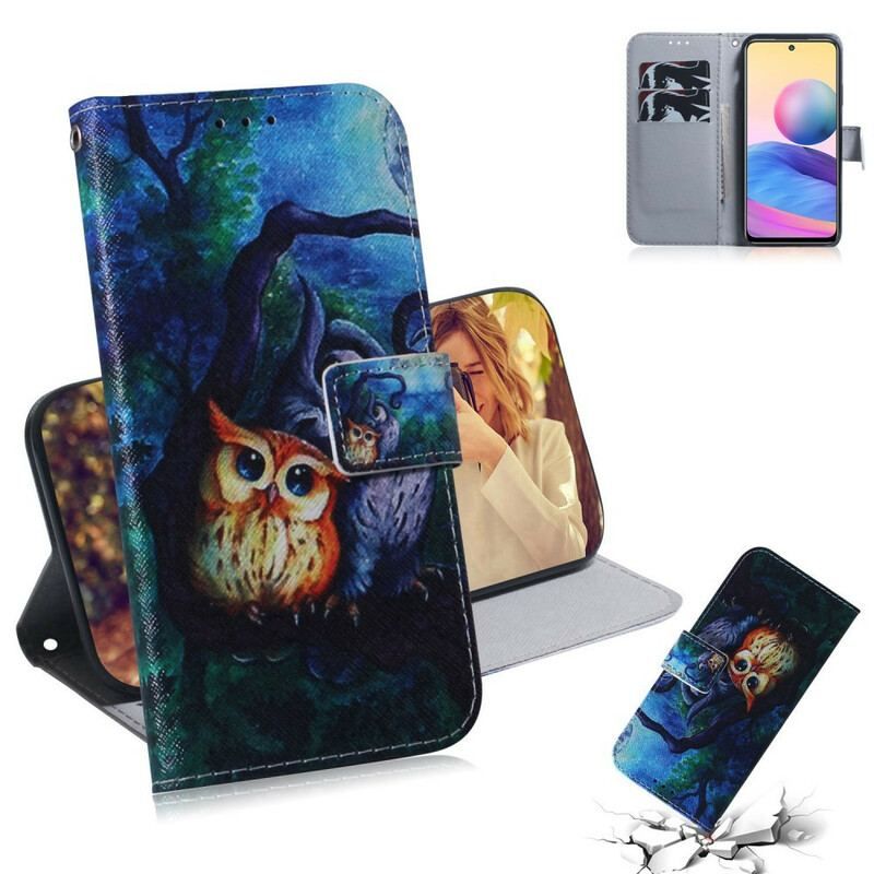 Flip Cover Xiaomi Redmi Note 10 5G Maleri Af Ugler