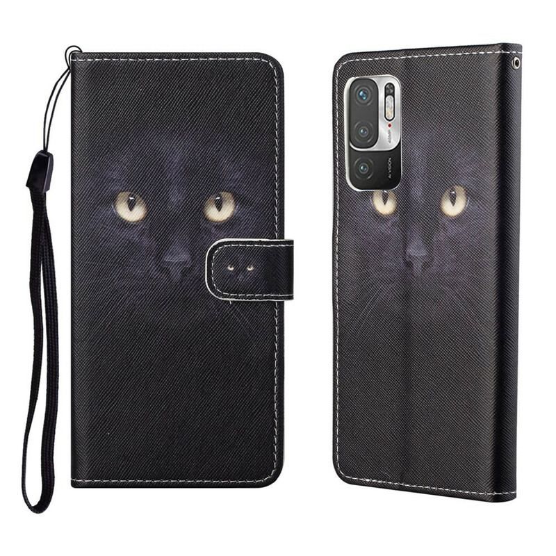 Flip Cover Xiaomi Redmi Note 10 5G Med Snor Strappy Leopard