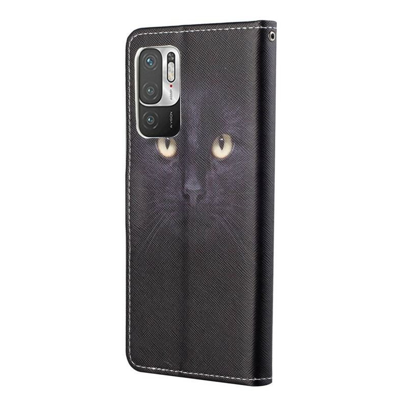 Flip Cover Xiaomi Redmi Note 10 5G Med Snor Strappy Leopard