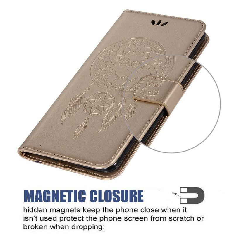 Flip Cover Xiaomi Redmi Note 10 5G Ugle Drømmefanger