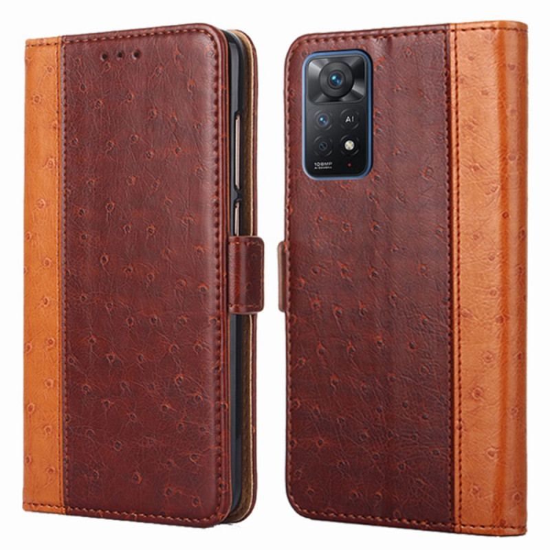 Flip Cover Xiaomi Redmi Note 11 Pro / 11 Pro 5G Struds Hudtekstur