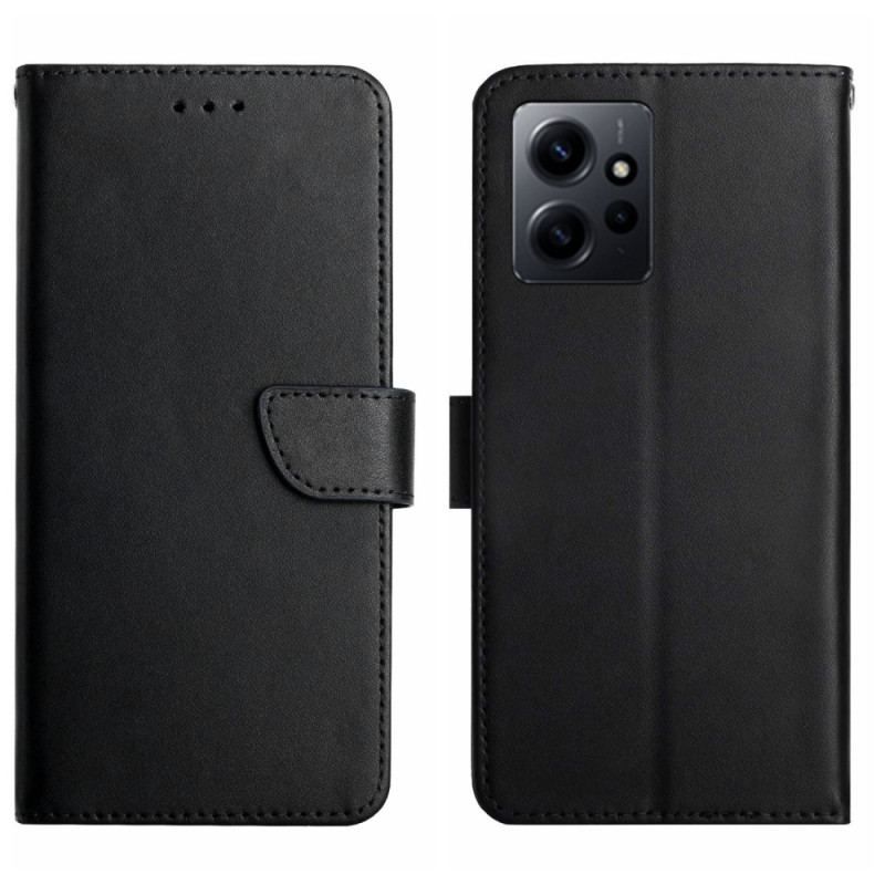 Flip Cover Xiaomi Redmi Note 12 4G Ægte Nappa Læder